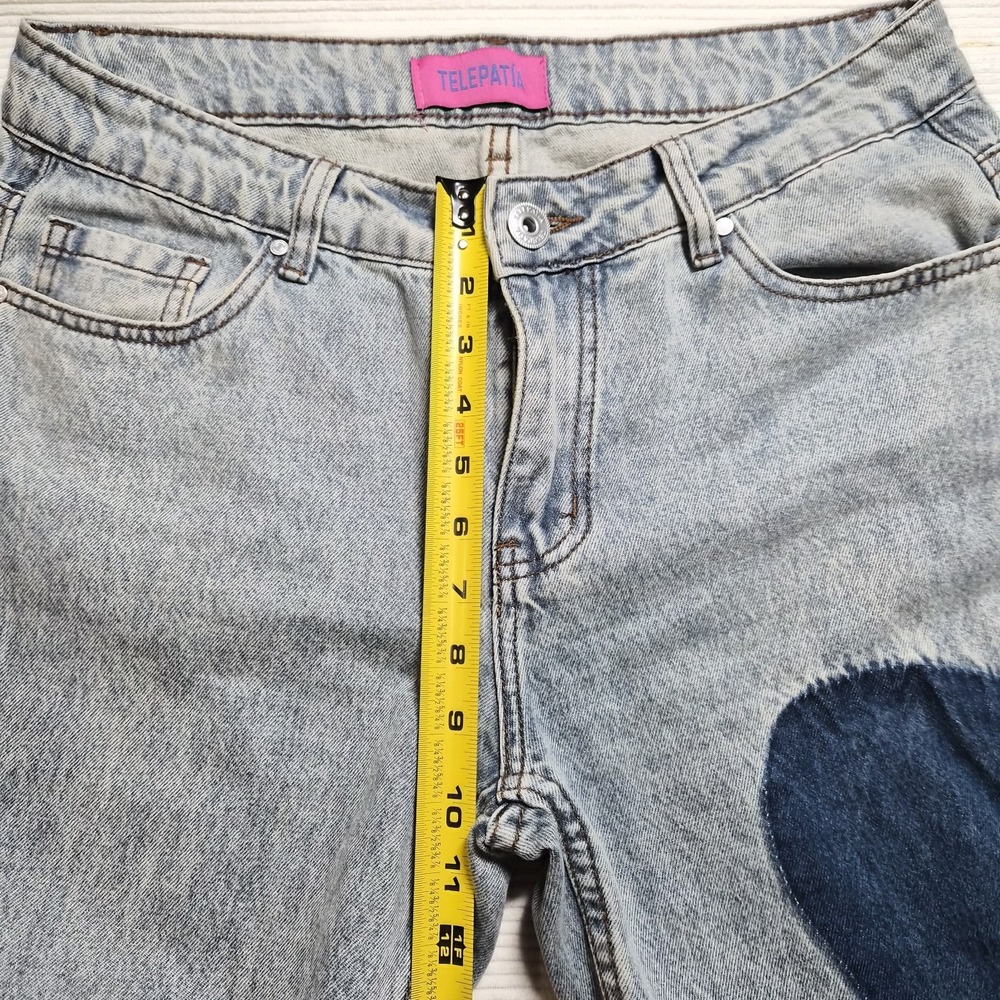 Telepatia Wide Leg Bootcut Heart Design‎ Size 9/29 - Picture 6 of 11